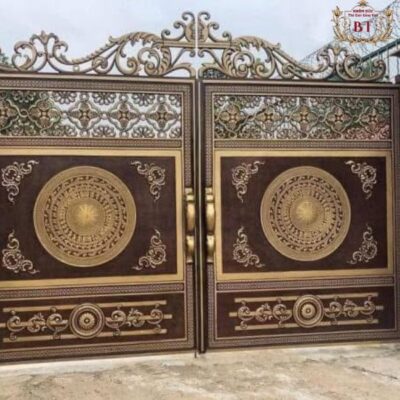 Thi công cổng nhôm đúc