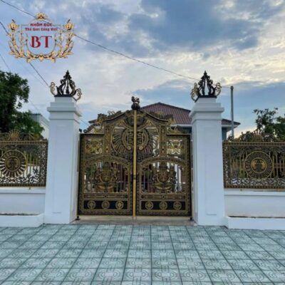 Thi Công Cổng Nhôm Đúc Bến Tre
