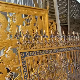 Thi công cổng nhôm đúc nhà anh Hải Bến Tre