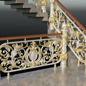 Cầu thang nhôm đúc 03