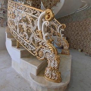 Cầu thang nhôm đúc 04