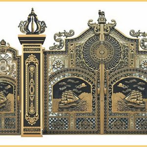 Cổng nhôm đúc 04