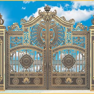 Cổng nhôm đúc 08