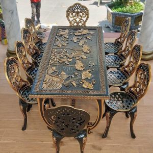 Bàn ghế nhôm đúc 03